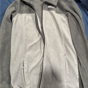 Columbia Two-Tone Gray/Charcoal Fleece Zip Jacket
